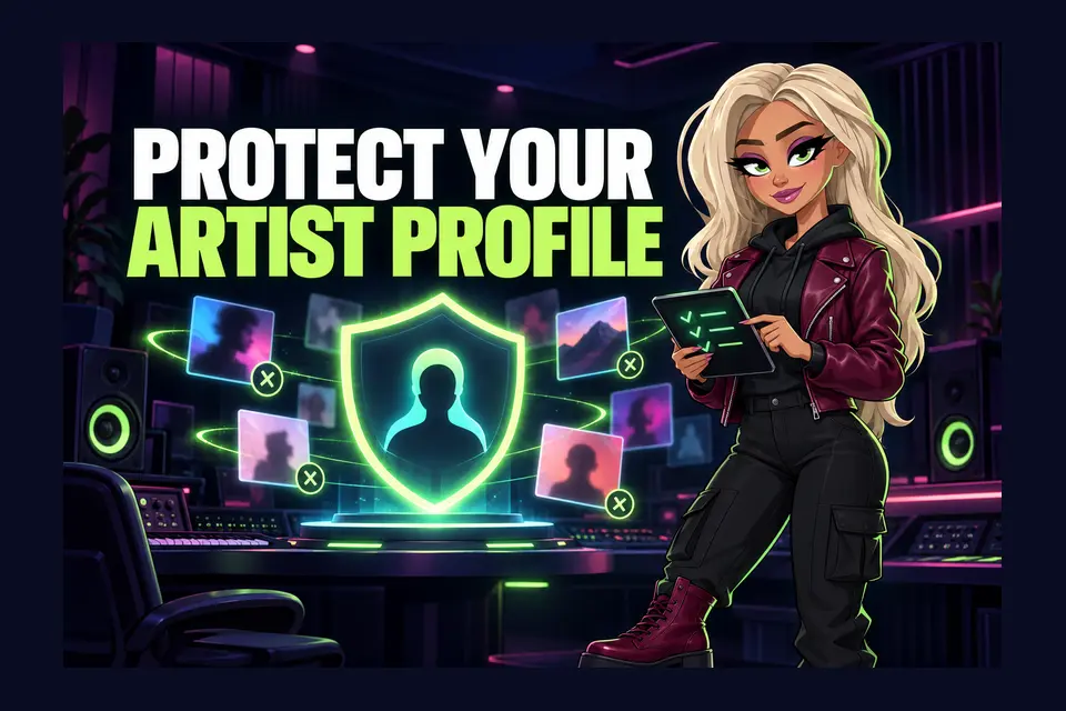 The Hubb character illustrating artist tools